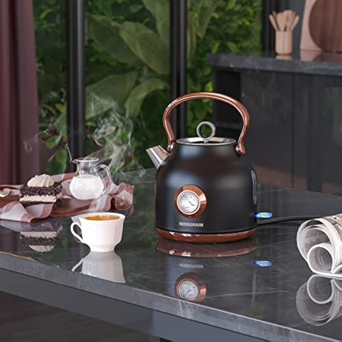 Nessgraim Hervidor Eléctrico Retro, Hervidor De Té