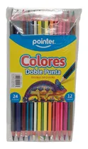 Comprar Caja De Colores Doble Punta Pointer 12 Unid 24 Colores