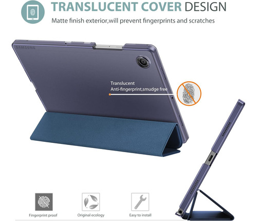 Funda Con Tapa Soporte Magnetico Para Galaxy Tab A8 10.5