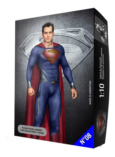 Superman Man Of Steel Kit P/armar Y Pintar Esc 1:10 13piezas