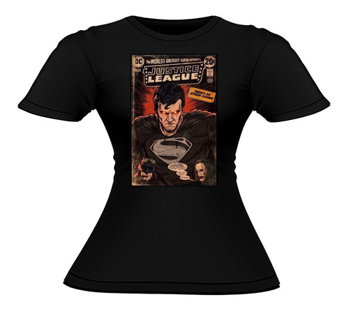 Polera Mujer Algodón Colección Dc Liga De La Justicia