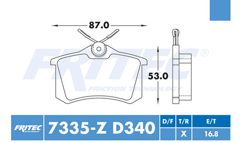 Balatas Trasero Volkswagen Jetta 2016 2.0l Semimetalicas