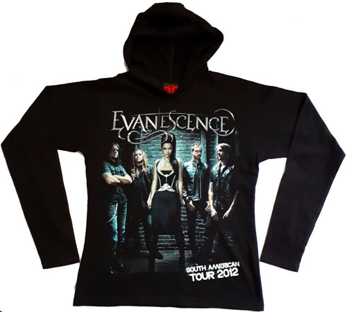 Evanescence 2012 Polo Capucha Mujer Small [rockoutlet]