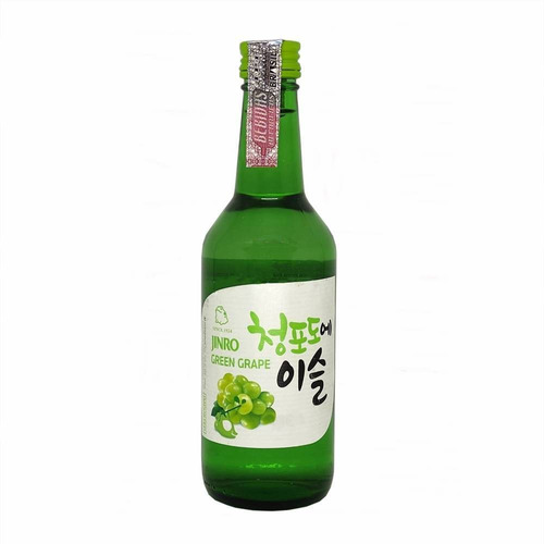 Bebida Coreana Soju Uva Verde Jinro Green Grape 360ml