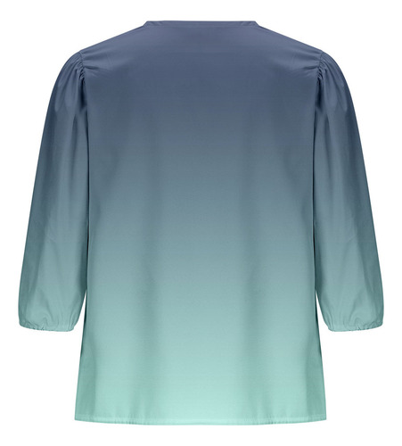 . Blusa Con Cuello Y Mangas Tipo Farol Para Mujer, Suave,