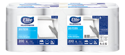 Elite - Toalha De Papel Rolo Fs Plus C/6