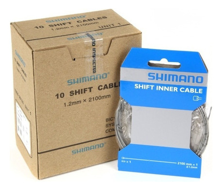 Pack Cable Cambio Shimano 1.2x2100mm X10 Unidades Ruta Mtb