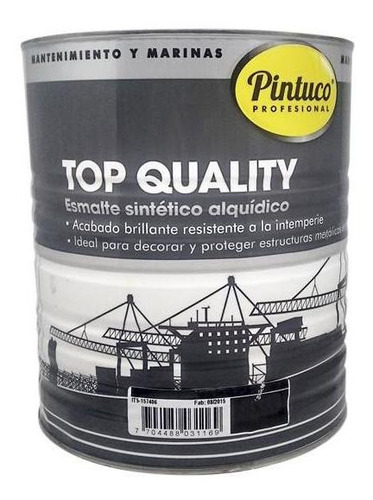Esmalte Top Quality Amarillo 1760 Galon Pintuco