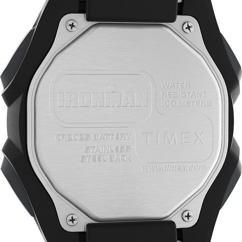 Reloj Timex Ironman Tw5m46100 Caballero Dig Correa Negra Correa Negro Bisel Negro