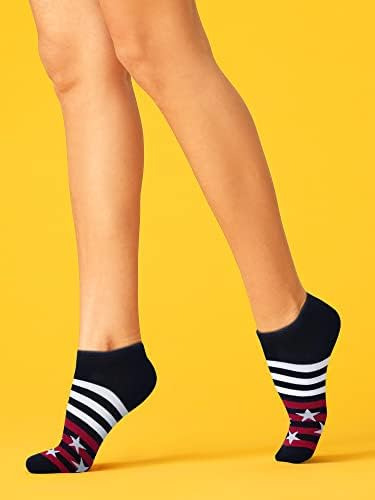 Kony 5 Pares De Calcetines Tobilleros De Corte Bajo De Algod