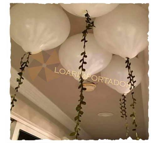 Rollo Cinta Hojitas Tela Enredadera Hojas Decoracion Globos