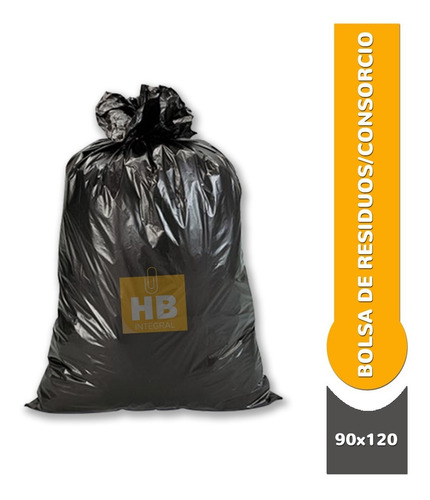Imagen 1 de 6 de 100 Bolsas Consorcio Negra Residuos Muy Resistentes 90x120