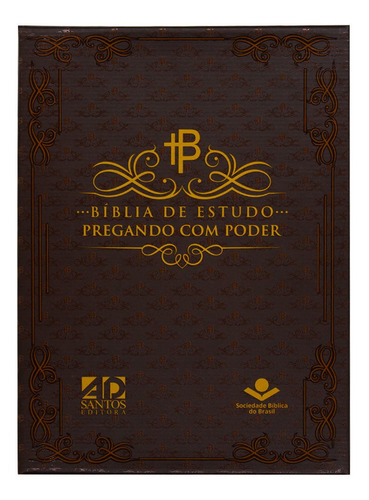 Bíblia De Estudo Pregando Com Poder | Arc | Bonded | Azul