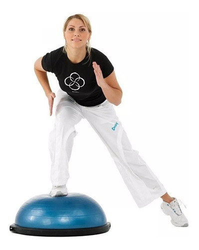 Bosu Media Esfera Grande 60cm + Tensores +2 Mancuerna El Rey