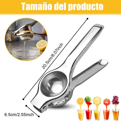 Exprimidor Manual De Acero Inoxidable, Exprimidor De Limones