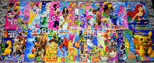 Libros De Coloreo Sorpresas Infantiles Fiestas Regalos Niños