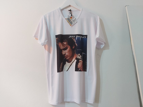 Remera Modal Unisex Blanca Jeff Buckley Grace Disco