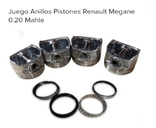 Juego Pistones Con Anillos Renault Megane Ii 0.20