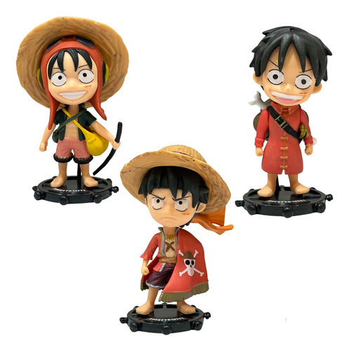 Figuras One Piece Luffy 12cm Pvc Anime Colección Completa