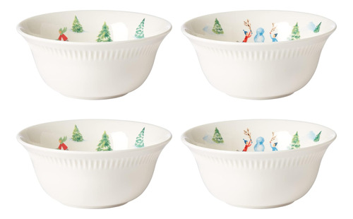 Juego De Tazones De Porcelana Multiuso De 4 Piezas Lenox Pro