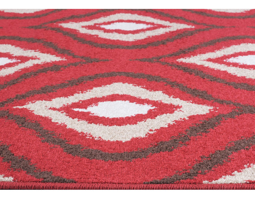 Alfombra Kaleb 116x170 Rojo 4 Ancho 170 cm Largo 116 cm