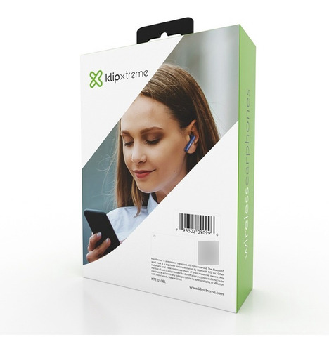 Imagen 5 de 8 de Auricular Inalambrico Klip Twintouch C Mic Bt 5.0 Stereo Tws