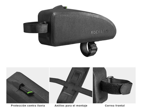 Bolso diseño minimalista para tubo superior Rockbros