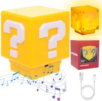 Comprar Lampara Mario Bros Con Luz Led De 10cm Recargable Con Sonido