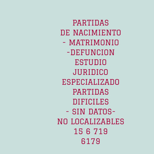 Imagen 2 de 2 de Partidas Defuncion Matrimonio Nacimiento-partidas Dificiles