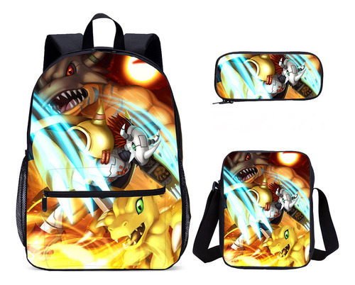 Mochila Escolar De Primaria Con Estampado Digital De Dibujos