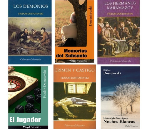 Lote X 6 Libros - Fiodor Dostoyevski