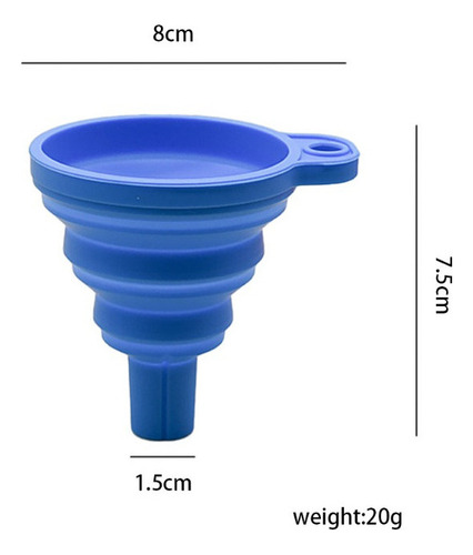 Para Embudo Plegable De Silicona Resistente A Altas