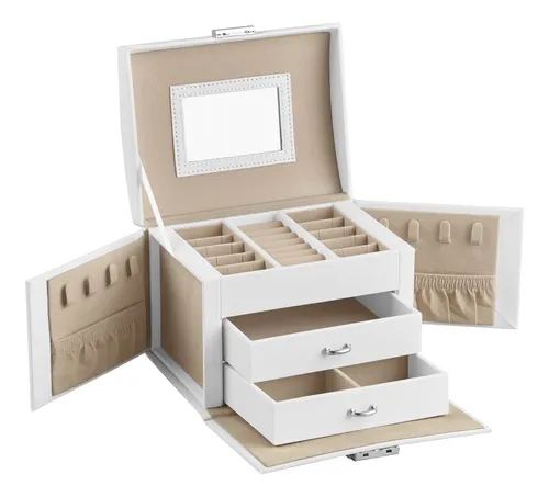 comprar Songmics Joyero 3 Nivel Viaje Asa 2 Cajon Organizador Joya