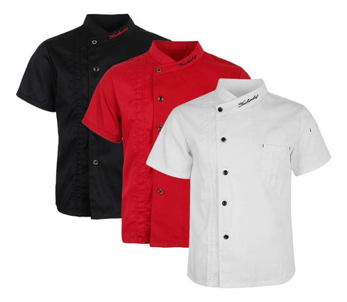 Chamarras Unisex Capa Uniformes De Cocina Ropa Panadero