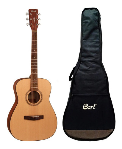 Guitarra Acústica Cort Af505 Opaca Con Funda