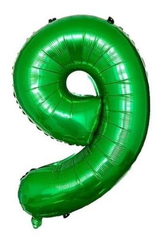 Globo Número Verde 32 Pulgadas 