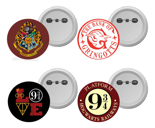 Pines Harry Potter (set De 4)