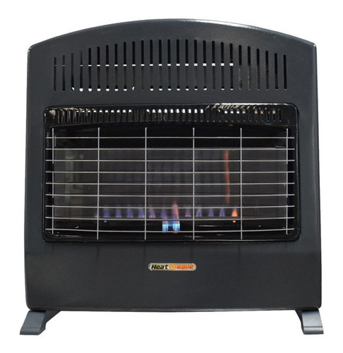 Calefactor De Pared Flama Azul 30,000 Btu Gas Heat Wave Color Negro