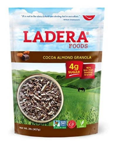 Ladera Granola | Cocoa Almond Granola | Low Sugar | (2 Poun