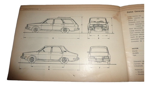 Renault 12 Ts Y Ts Break 11/1978 Libro Manual Original (Usado)
