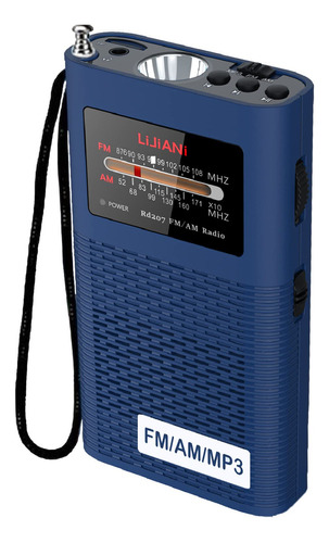 Radio Am/fm Retroiluminada Portatil Reproductor Mp3 Transist