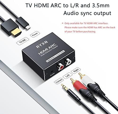 Extractor De Audio Hdmi Arc 192khz, Adaptador Hdmi Arc Con A