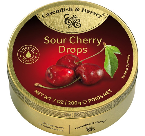 Caramelos Cavendish & Harvey Sour Cherry Cereza 200g Aleman 