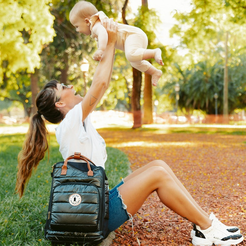 Imagen 5 de 10 de Mochila Baby Bag Patagonia Diamond Negro Legion Extranjera