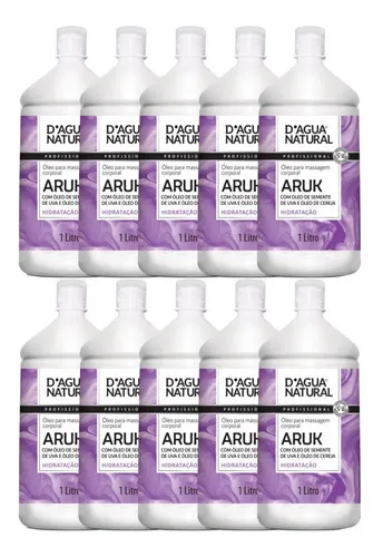 comprar 10un Óleo Massagem Semente Uva Cereja 1lt D'agua Natural