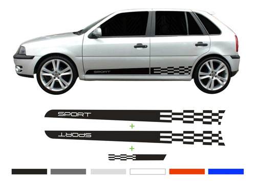 Faixas Laterais Gol Saveiro Parati  G2 G3 G4 2 Ou 4 Portas