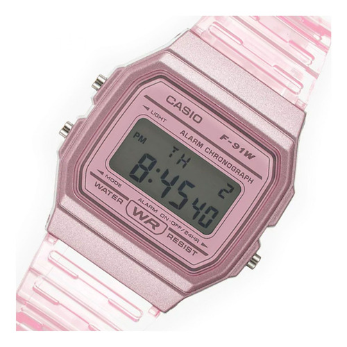 Reloj Para Mujer Casio - F91ws-4df Rosa