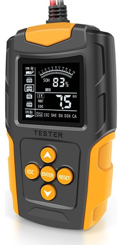 Probador De Batería Digital Lcd De 12v/24v Para Auto