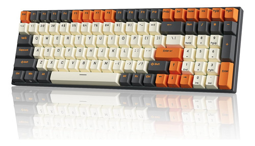 Teclado Royal Kludge Rk100 Teclado Mecánico Inalámbrico 96%