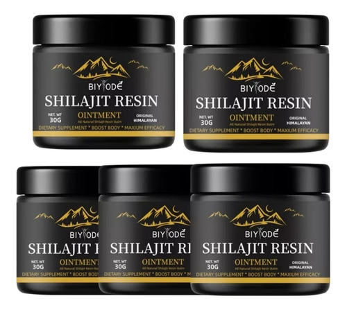 5pcs Resina De Shilajit Natural Orgánica Pura Del Himalaya N